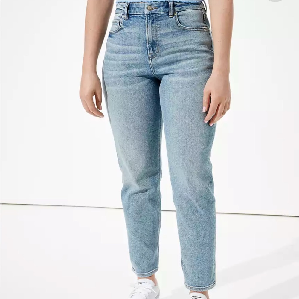 AE Curvy Stretch Mom Jeans